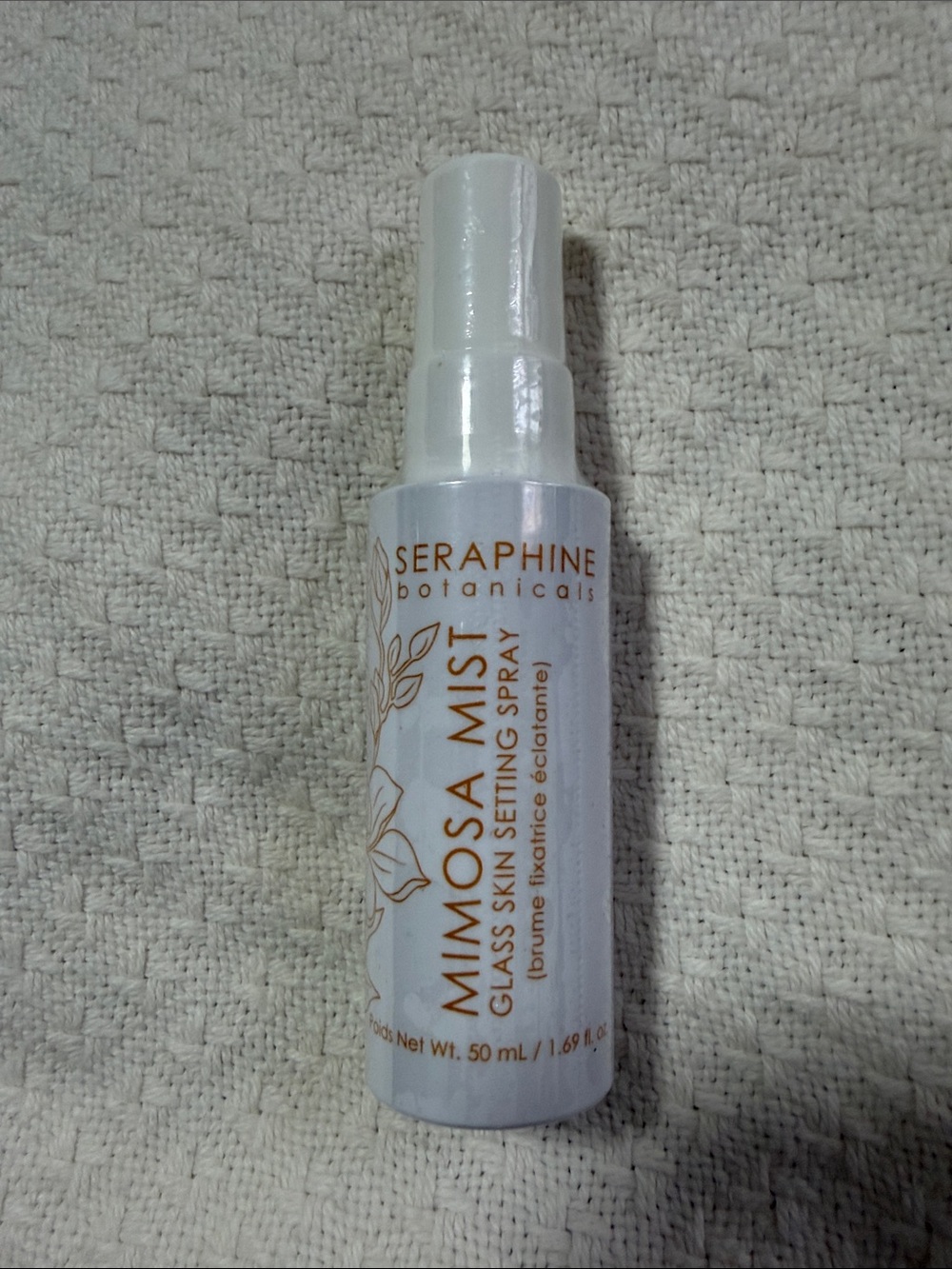 Mimosa Mist Glass Skin Setting Spray - White